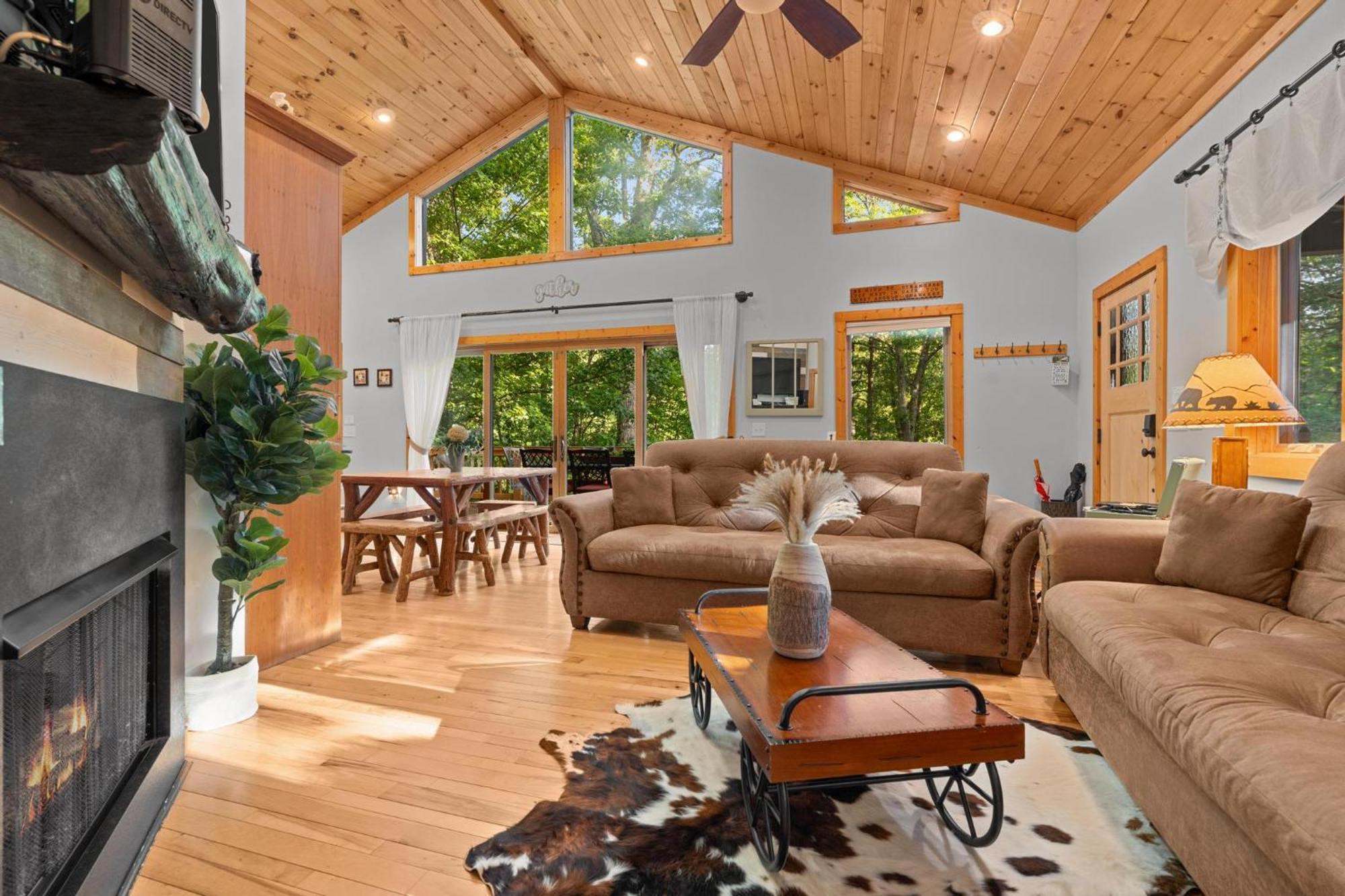 Serene Mountain And Sunset Views 3Bd Cabin Франклин Экстерьер фото