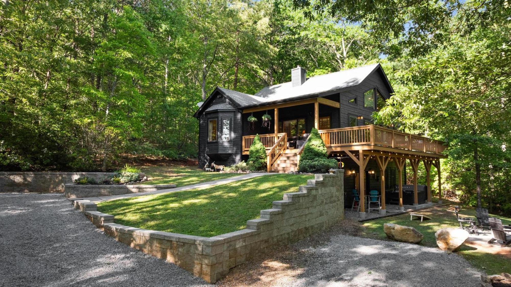 Serene Mountain And Sunset Views 3Bd Cabin Франклин Экстерьер фото