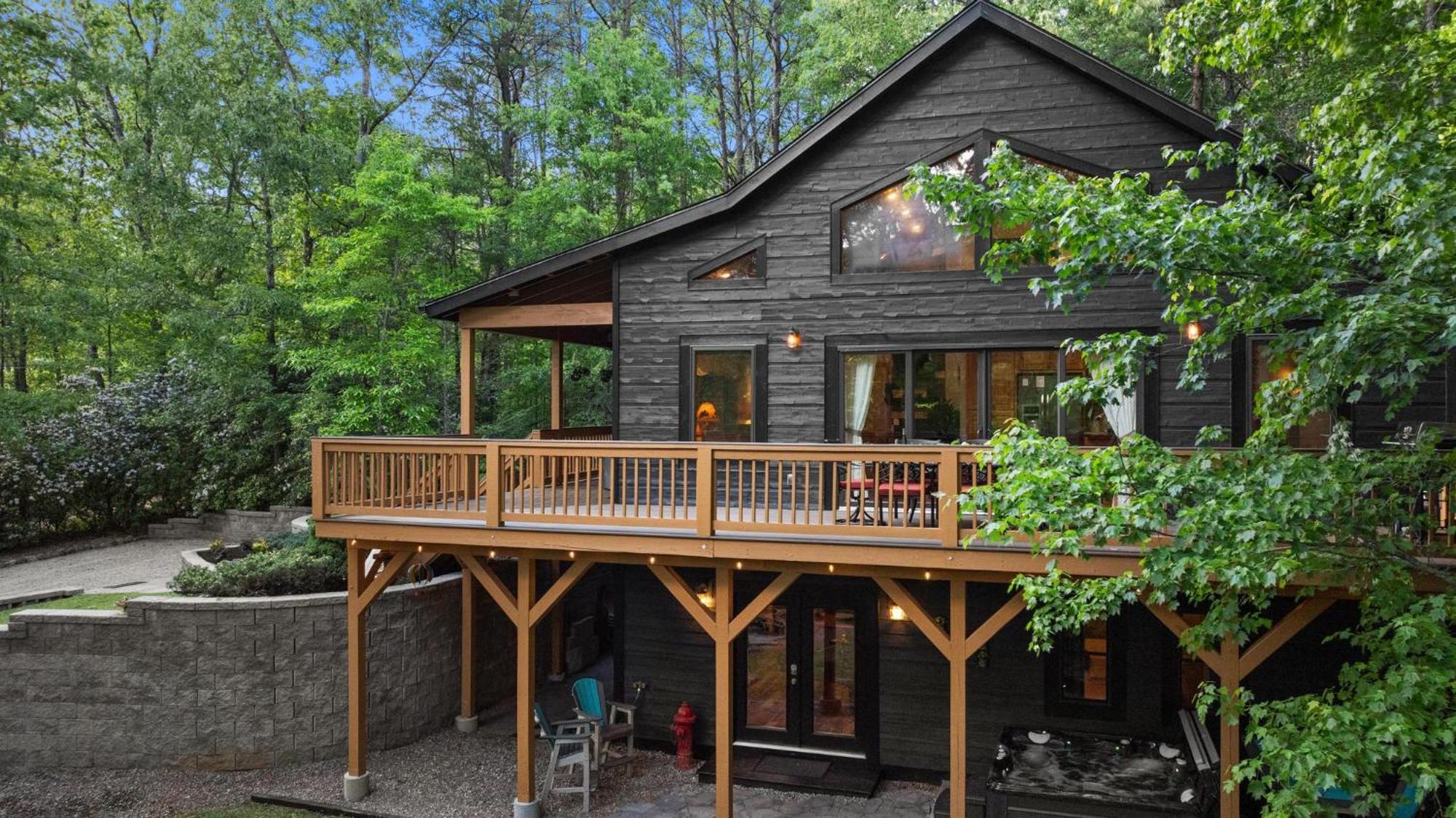 Serene Mountain And Sunset Views 3Bd Cabin Франклин Экстерьер фото