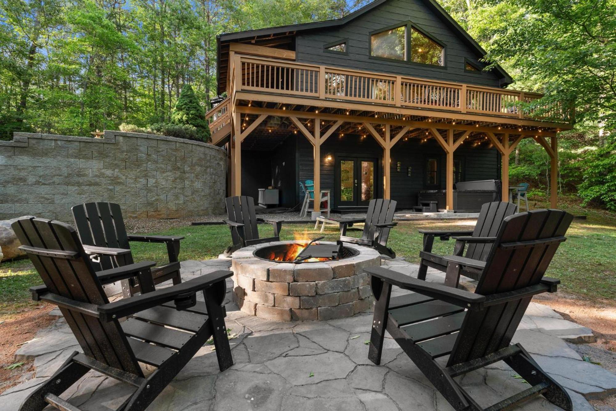 Serene Mountain And Sunset Views 3Bd Cabin Франклин Экстерьер фото