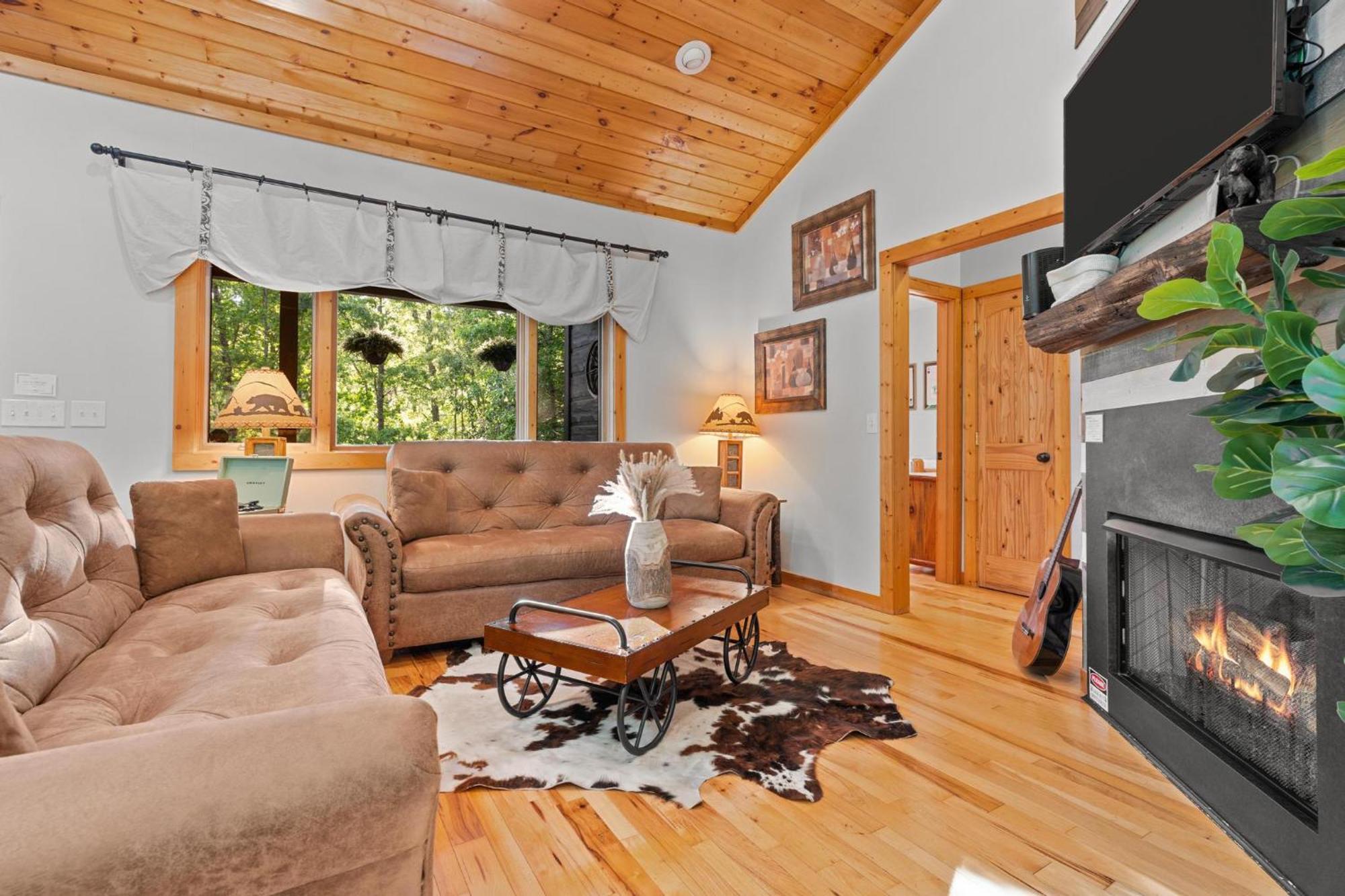 Serene Mountain And Sunset Views 3Bd Cabin Франклин Экстерьер фото