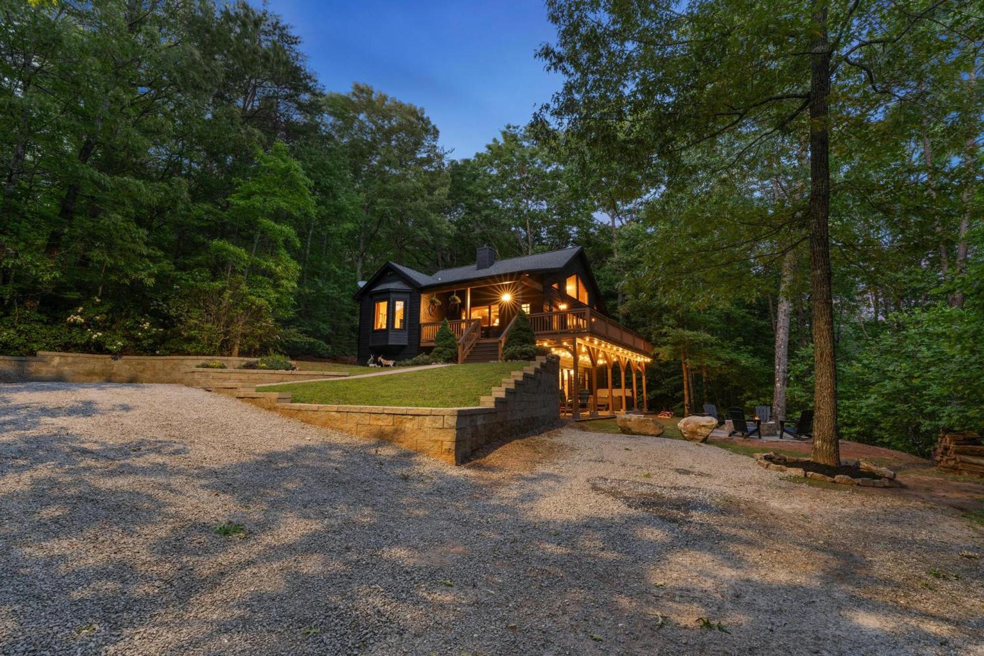 Serene Mountain And Sunset Views 3Bd Cabin Франклин Экстерьер фото